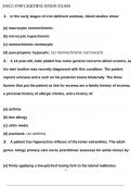 ANCC-FNP CERTIFICATION EXAM  ANCC-FNP CERTIFICATION EXAM 2024 PRE-TEST EXAM GRADED A+ VERIFIED ANCC FNP-BC EXAM (MAY 2023 VERSIONS)