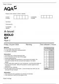 A-level BIOLOGY Paper 2