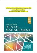 TEST BANK For Little and Falace's Dental Management of the Medically Compromised Patient, 10th Edition by Craig Miller, Verified Chapters 1 - 30, Complete Newest Version