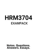HRM3704 - EXAM PACK (2022)