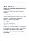 RED BLOOD CELLS EXAM QUESTIONS AND ANSWERS 2024/2025( A+ GRADED 100% VERIFIED).