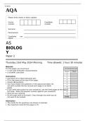 AQA AS BIOLOGY Paper 2 JUNE 2024 QUESTION PAPER