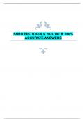 SNHD PROTOCOLS 2024 WITH 100%  ACCURATE ANSWERS