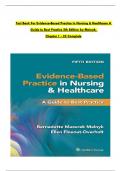 TEST BANK For Evidence-Based Practice in Nursing & Healthcare A Guide to Best Practice 5th Edition by Bernadette Mazurek Melnyk, Ellen Fineout-Overholt, Chapters 1 - 23 Complete