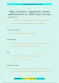 MRSO Definitions - Gadolinium Contrast  Media Questions & 100% Correct Answers