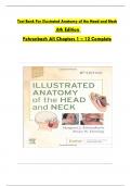 TEST BANK For Illustrated Anatomy of the Head and Neck 6th Edition by Margaret J. Fehrenbach, Susan W. Herring, All Chapters 1 - 12, Complete Newest Version