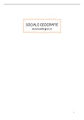Samenvatting Sociale Geografie VUB