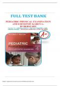 Test Bank for Pediatric Physical Examination: An Illustrated Handbook 4th Edition by Karen G. Duderstadt & Victoria F. Keeton|9780323831550| All Chapters 1-19|LATEST  UPDATE 2024 || CRADE A+