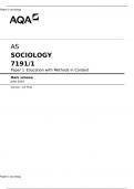 AS SOCIOLOGY 7191/1