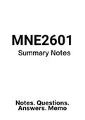 MNE2601 - Notes (Summary) 