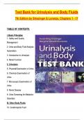 TEST BANK FOR URINALYSIS AND BODY FLUIDS 7TH EDITION LATEST REVISED 2023 WITH VERIFIED QUESTIONS AND CORRECT ANSWERWERS/ COMPLETE 100% GRADED