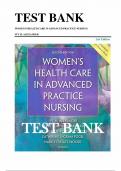 Test bank For Women's Health Care in Advanced Practice Nursing , 2nd Edition (2017, Alexander) / Chapter 1-46 Complete Guide 2024