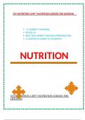 ATI Nutrition: chp 7 Nutrition Across the Lifespan