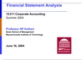 Financial Statement Analysis