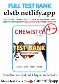 THE Test Bank for Chemistry 6th Edition Gilbert