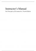 Instructor’s Manual For Principles of Econometrics, Fourth Edition