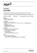 AQA A-level HISTORY 7042/2N Component 2N Revolution and dictatorship: Russia, 1917–1953 June 2024 Questions Paper