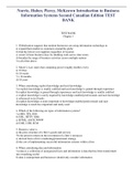 Norrie, Huber, Piercy, McKeown Introduction to Business Information Systems Second Canadian Edition TEST BANK_all chapters questions and answers.