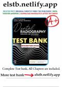 Test Bank for Dental Radiography Principles and Techniques, 6th Edition, by Joen Iannucci, Laura Howerton|9780323695503|All Chapters 1-35| LATEST