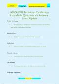 AMCA EKG Technician Certification  Study Guide Questions and Answers |  Latest Update