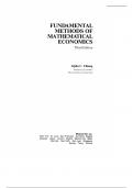 Essay Fundamental methods of mathematical economies  