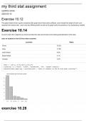 Assignment using r to answer statistical problems