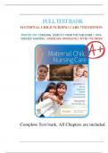 Test Bank For Maternal Child Nursing Care, 7th Edition by Shannon E. Perry, Marilyn J. Hockenberry, Mary Catherine Cashion, 9780323776714, All Chapters (1-50) UPDATED