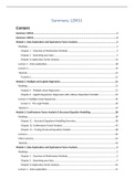 Summary Multivariate Statistics