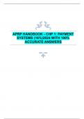 APRP HANDBOOK - CHP 1: PAYMENT  SYSTEMS (16%)2024 WITH 100%  ACCURATE ANSWERS 