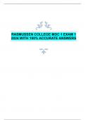 RASMUSSEN COLLEGE MDC 1 EXAM 1  2024 WITH 100% ACCURATE ANSWERS