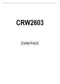 CRW2603 EXAM PACK 2022