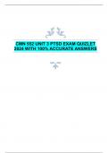 CMN 552 UNIT 3 PTSD EXAM QUIZLET  2024 WITH 100% ACCURATE ANSWERS