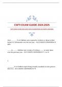 CWTI EXAM GUIDE 2024.2025 WITH GUARANTEED ACCURATE ANSWERS 