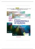 TEST BANK for Davis Advantage for Wilkinson's Fundamentals of Nursing 5th Edition by Leslie S. Treas| Complete Guide Chapter 1-46|ISBN 978-1719648011 ultimate guide A+