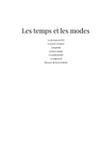 Les temps et les modes - IEB French SAL