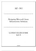 AZ - 305 Designing Microsoft Azure Infrastructure Solutions - Latest Exam Guide Q & S 2024