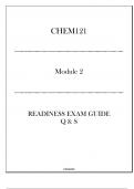 (Portage) CHEM121 Foundations of General Chemistry (Module 2) - Readiness Exam Guide Q & S 2024