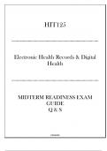 (DeVry) HIT125 Electronic Health Records & Digital Health Midterm Readiness Exam 2024