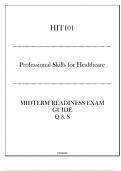 (DeVry) HIT101 Professional Skills for Healthcare Midterm Readiness Exam 2024.