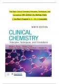 TEST BANK for Clinical Chemistry Principles, Techniques, and Correlations 9th Edition by Bishop Fody, All 31 Chapters Covered, Verified Latest Edition