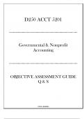 (WGU D250) ACCT 5201 Governmental & Nonprofit Accounting - Objective Assessment Guide Q & S