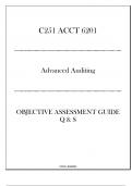 (WGU C251) ACCT 6201 Advanced Auditing - Objective Assessment Guide Q & S 20242025