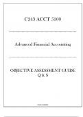 (WGU C243) ACCT 5100 Advanced Financial Accounting - Objective Assessment Guide Q & S 20242025.pdf