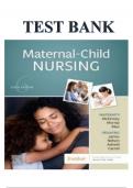 Test Bank - Maternal-Child Nursing 6th Edition by Emily Slone McKinney |Complete Guide | Grade A+.