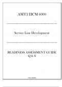 (WGU AMT2) HCM 6000 Service Line Development - Readiness Assessment Guide Q & S 20242025