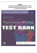 Test Bank for Varcarolis Essentials of Psychiatric Mental Health Nursing 5th Edition Fosbre / All Chapters 1-28 / Full Complete Study Guide | Grade A+.