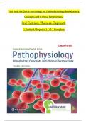 TEST BANK For Davis Advantage for Pathophysiology Introductory Concepts and Clinical Perspectives 3rd Edition By Theresa Capriotti, All 42 Chapters Covered, Verified Latest Edition