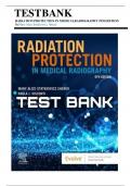 Test Bank For Radiation Protection in Medical Radiography 9th Edition by Sherer |Chapter1-16|complete Guide  | A Grade 