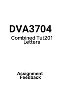 DVA3704 - Assignment Tut201 feedback (Questions & Answers) (2018-2021)