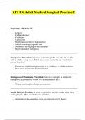 ATI RN Adult Medical Surgical Practice C Questions and Answers ( Verified answers ) a+ graded